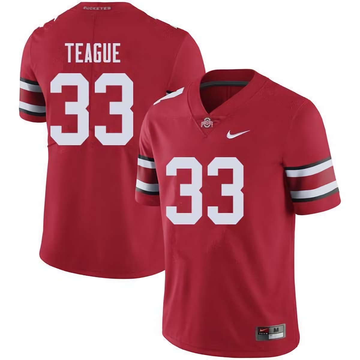 Master Teague Ohio State Buckeyes Men's NCAA #33 Nike Red College Stitched Football Jersey TQB6056KN